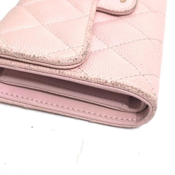 Chanel Matelassé Pink Leather Wallet  (Pre-Owned) - Picture 11 of 15